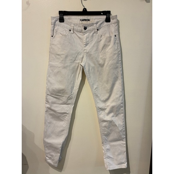 Carbon Denim - Carbon Womens Skinny Jeans White Denim Size 30x30 Stretch Casual Streetwear